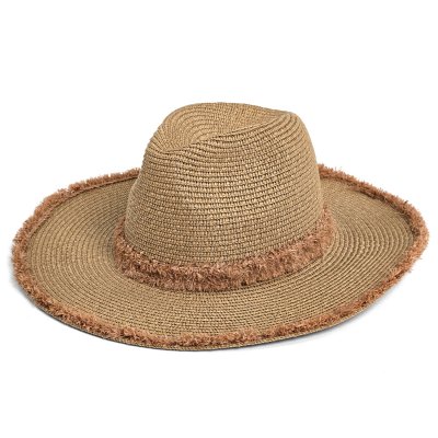 Stro hoed - Gårda Alicante Fedora (khaki)