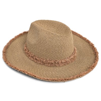Stro hoed - Gårda Alicante Fedora (khaki)