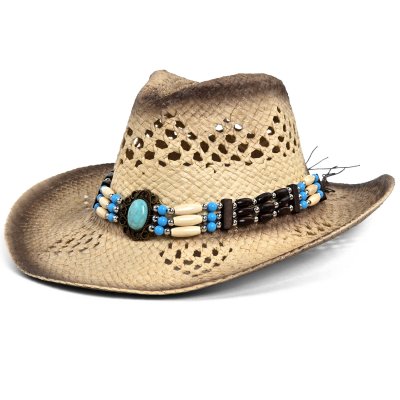 Stro hoed - Gårda Antibes Western Hat (natuur)