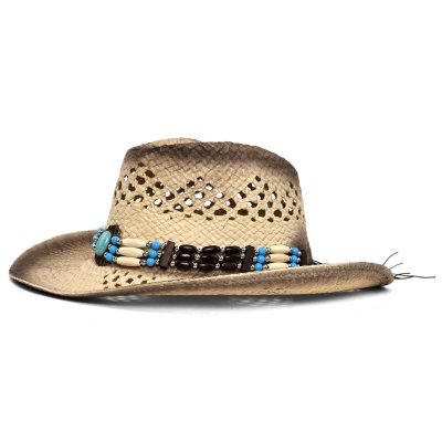 Stro hoed - Gårda Antibes Western Hat (natuur)