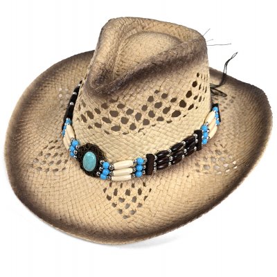 Stro hoed - Gårda Antibes Western Hat (natuur)