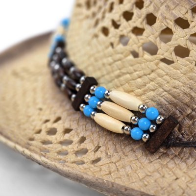 Stro hoed - Gårda Antibes Western Hat (natuur)