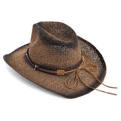 Stro hoed - Gårda Barcelona Western Hat (bruin)