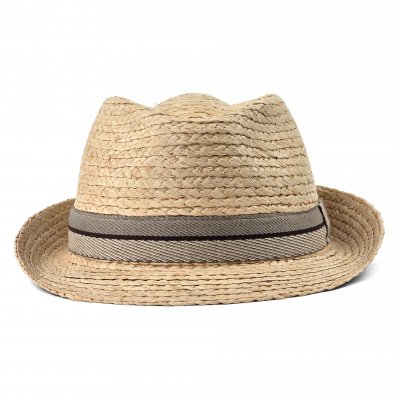 Stro hoed - Gårda Benijo Raffia Trilby (naturel/taupe)