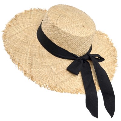Stro hoed - Gårda Cadiz Sun Hat (naturel/zwart)