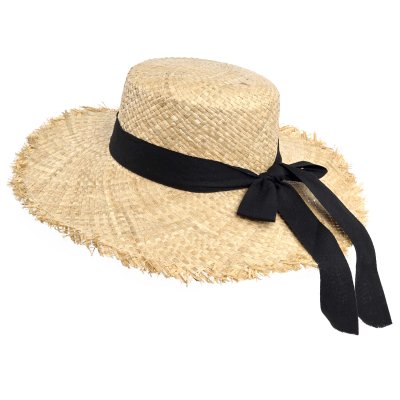 Stro hoed - Gårda Cadiz Sun Hat (naturel/zwart)