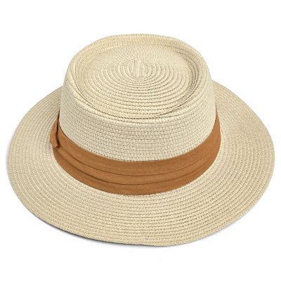 Stro hoed - Gårda Corfu Gambler (beige/bruin)