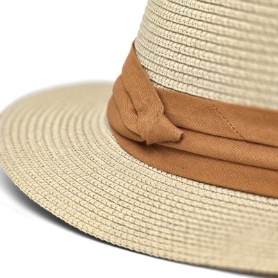 Stro hoed - Gårda Corfu Gambler (beige/bruin)