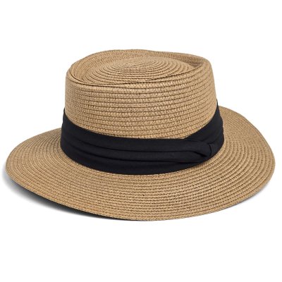 Stro hoed - Gårda Corfu Gambler (kaki/zwart)