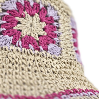 Stro hoed - Gårda Crete Bucket hat (natuur/multi)