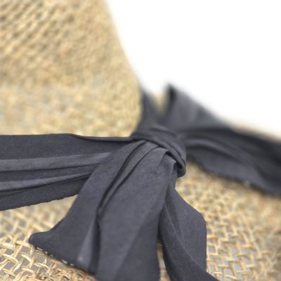 Stro hoed - Gårda Dubrovnik Sun Hat (naturel/zwart)