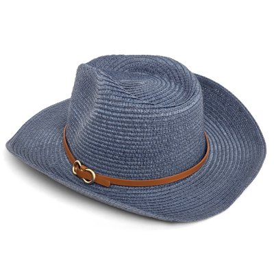 Stro hoed - Gårda Kos Western Hat (blauw)