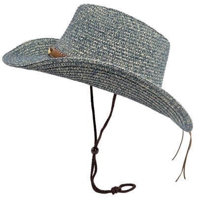 Stro hoed - Gårda Marseille Western Hat (blauw)