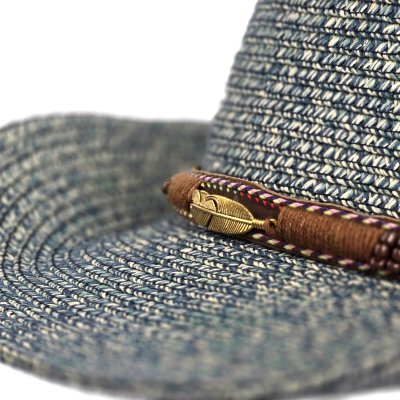 Stro hoed - Gårda Marseille Western Hat (blauw)