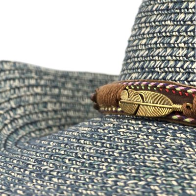 Stro hoed - Gårda Marseille Western Hat (blauw)