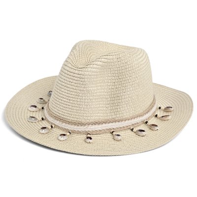 Stro hoed - Gårda Nerja Fedora (beige)