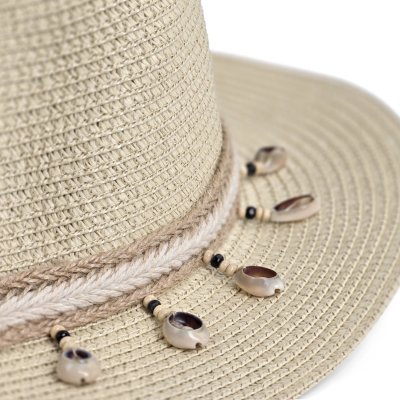 Stro hoed - Gårda Nerja Fedora (beige)