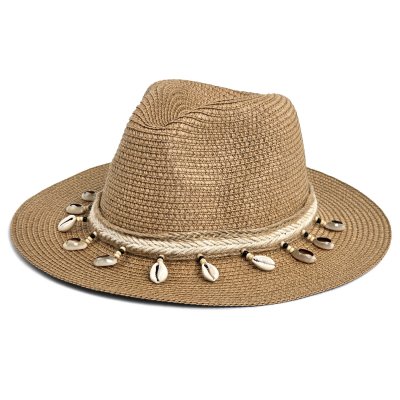 Stro hoed - Gårda Nerja Fedora (khaki)
