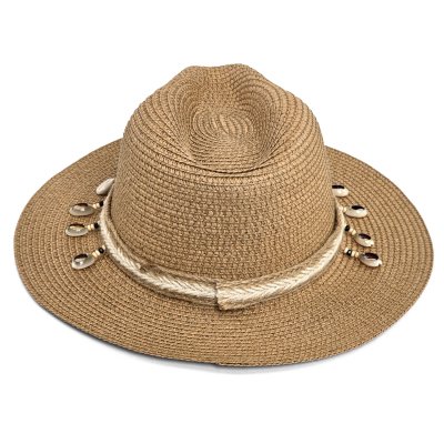 Stro hoed - Gårda Nerja Fedora (khaki)