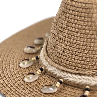 Stro hoed - Gårda Nerja Fedora (khaki)