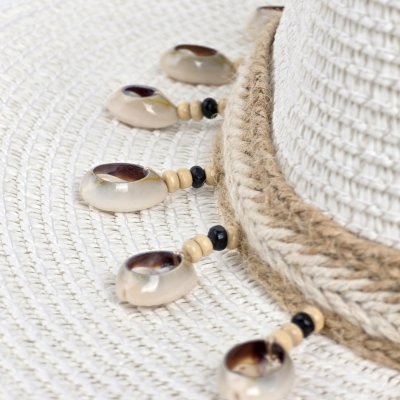 Stro hoed - Gårda Nerja Fedora (wit)