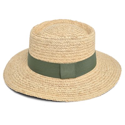 Stro hoed - Gårda Palma Gambler (natuur/groen)
