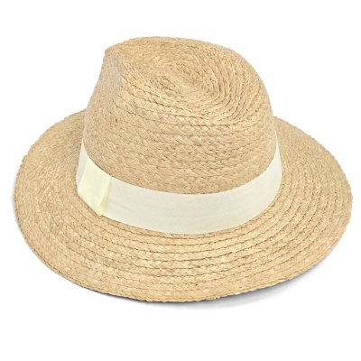 Stro hoed - Gårda Positano Fedora (naturel/beige)