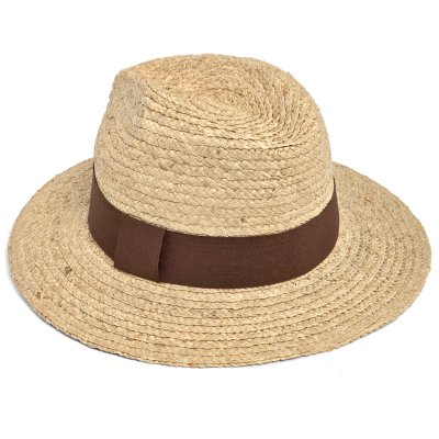 Stro hoed - Gårda Positano Fedora (naturel/bruin)