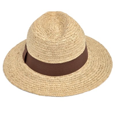 Stro hoed - Gårda Positano Fedora (naturel/bruin)