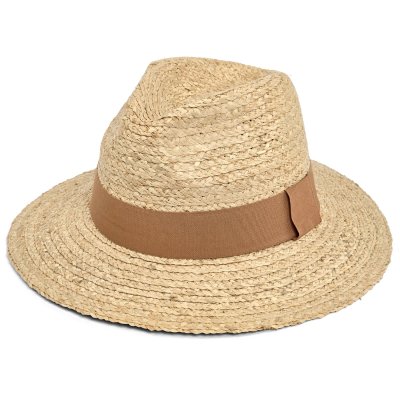 Stro hoed - Gårda Positano Fedora (naturel/kaki)
