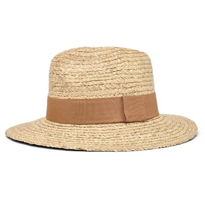 Stro hoed - Gårda Positano Fedora (naturel/kaki)