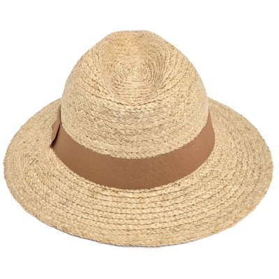 Stro hoed - Gårda Positano Fedora (naturel/kaki)