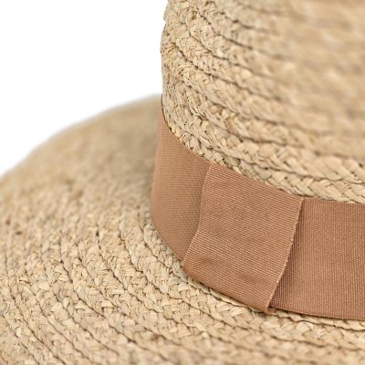Stro hoed - Gårda Positano Fedora (naturel/kaki)