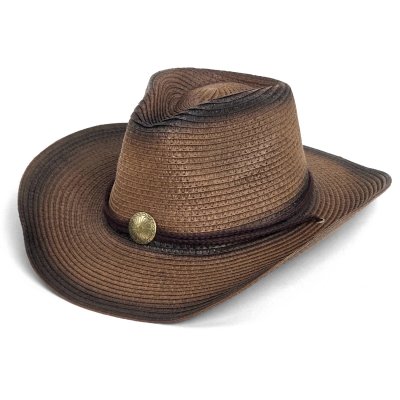 Stro hoed - Gårda Taranto Western Hat (bruin)