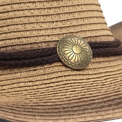 Stro hoed - Gårda Taranto Western Hat (khaki)