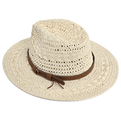 Stro hoed - Gårda Toulon Fedora (beige)