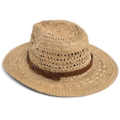 Stro hoed - Gårda Toulon Fedora (khaki)