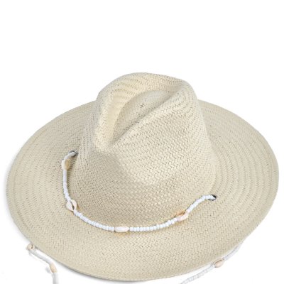 Stro hoed - Gårda Valencia Fedora (beige)