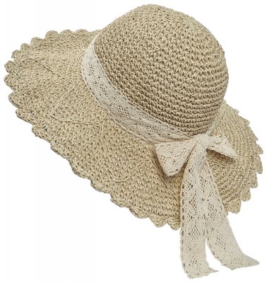 Stro hoed - Gårda Ornella (beige)