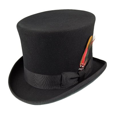 Hoeden - Victorian Top Hat (zwart)