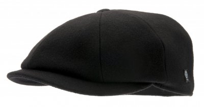 Flat cap - CTH Ericson Wilson Melton (zwart)